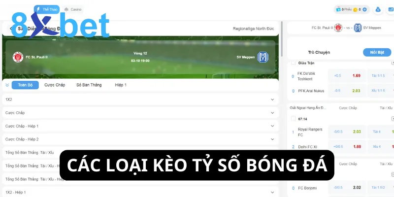 Tỷ số bóng đá: Các loại kèo và cách bắt kèo hiệu quả nhất Tìm hiểu về 3 loại kèo tỷ số phổ biến nhất hiện nay