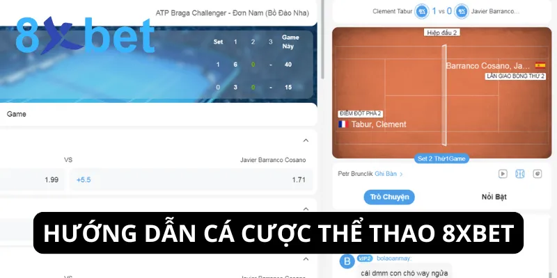 Thể thao 8xbet - Hành trình cá cược thể thao đỉnh cao Hướng dẫn 3 bước cá cược thể thao 8xbet cho người mới