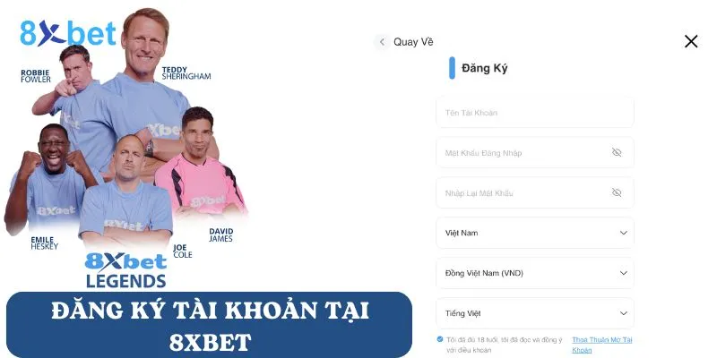 Xóc đĩa 8xbet - Sân chơi uy tín số 1, khuyến mãi khủng Đăng ký tài khoản tại 8Xbet cực đơn giản