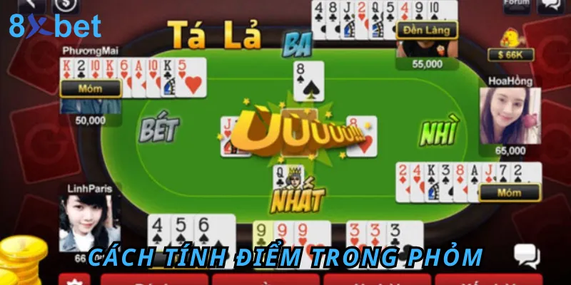 Cách Chơi Phỏm Online Miễn Phí Tại Cổng Game 8xbet Kết quả thắng - thua được xác định dựa trên số lượt ù hoặc số bài rác