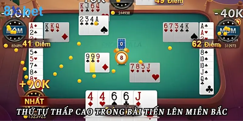 Luật Chơi Tiến Lên Miền Bắc Từ A Đến Z Cho Người Mới Thứ tự thấp cao trong bài tiến lên miền Bắc