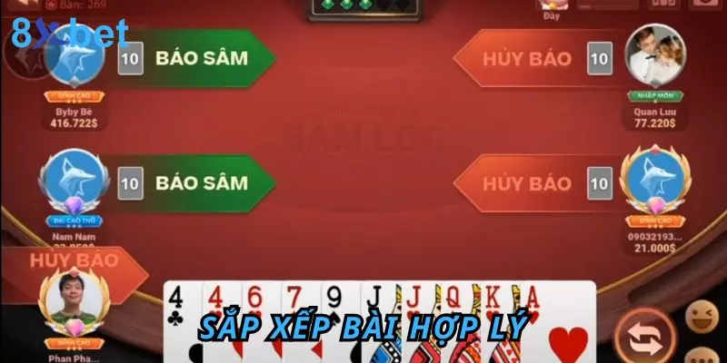 Cách Chơi Sâm Lốc - Hướng Dẫn Dành Cho Tân Thủ Sắp xếp bài hợp lý