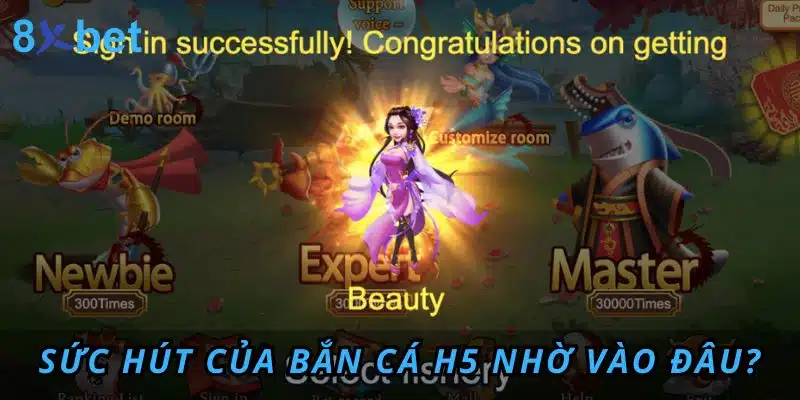 Bắn cá H5: Trải nghiệm game săn cá đỉnh cao tại 8xbet Sức hút của Bắn Cá H5 nhờ vào đâu?